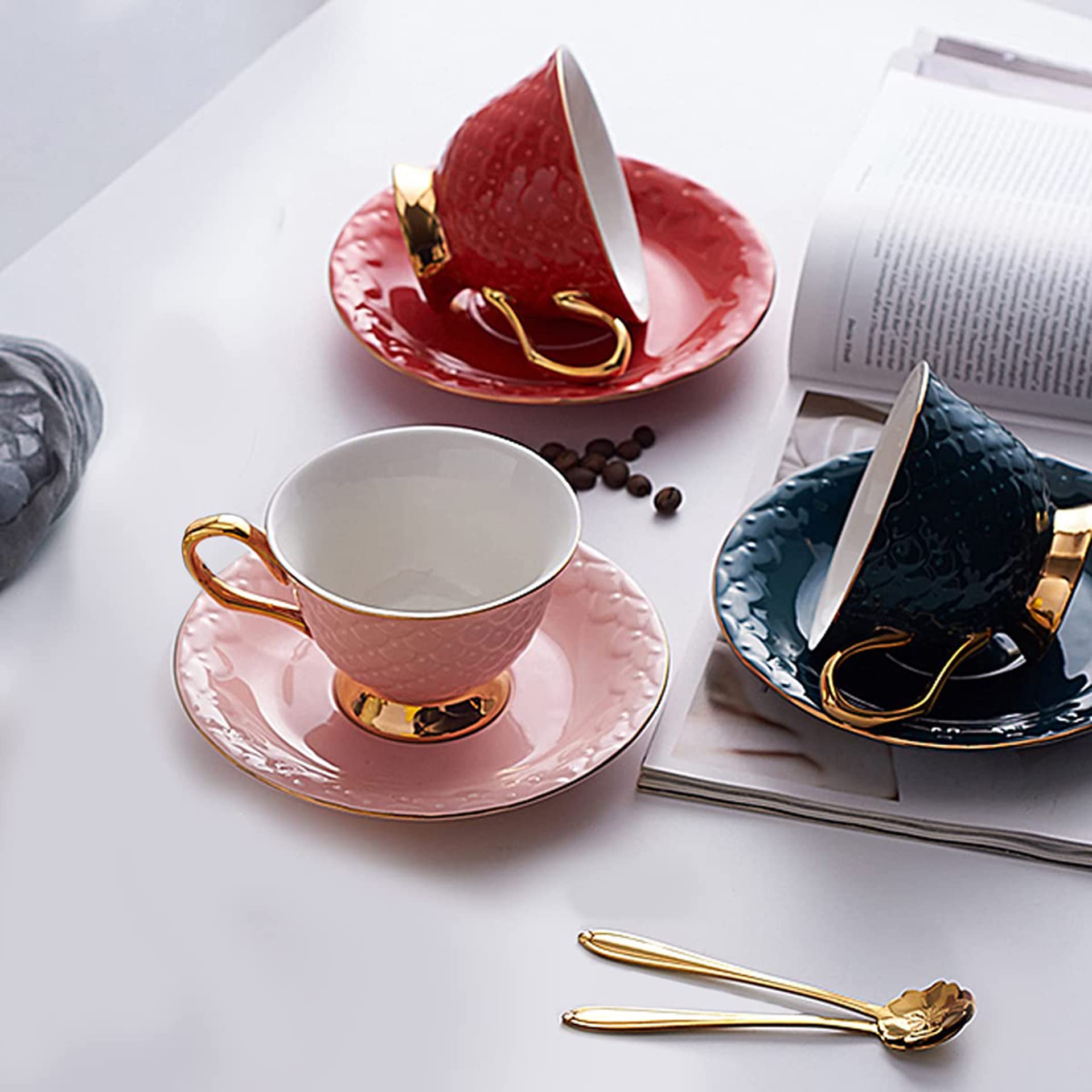 Beautiful porcelain for coffee and tea